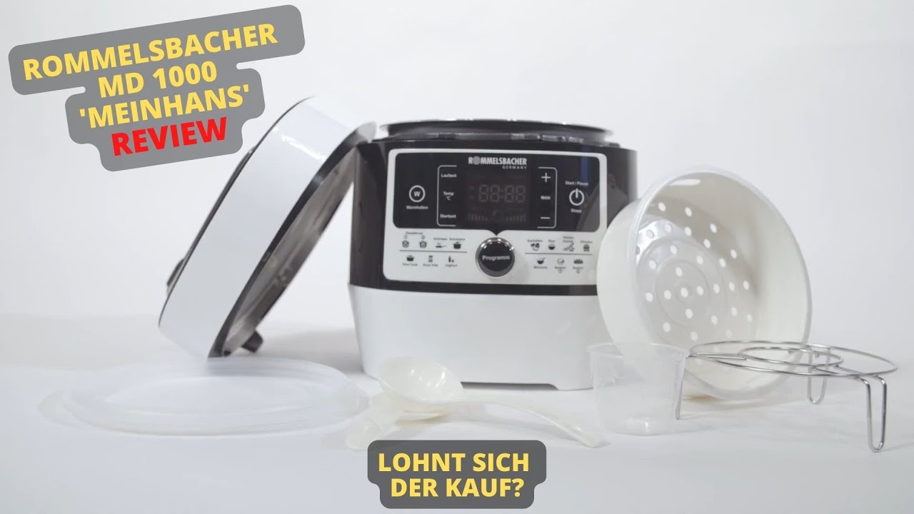 ROMMELSBACHER  MD 1000 'MeinHans' REVIEW - Elektrischer Dampfdruck  Multikocher