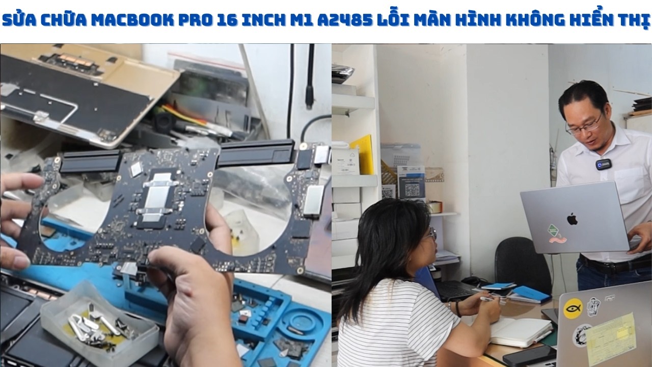Sửa Chữa GẤP Macbook Pro 16 Inch M1 A2485 lỗi hiển thị không lên màn hình cho Chị Thanh trong ngày.