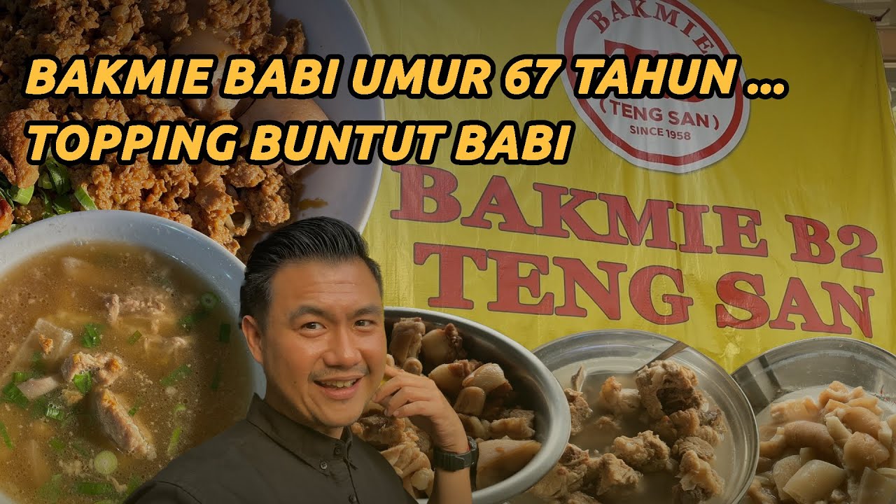 BAKMIE BABI AMANAH SANG PAPA‼️BAKMIE TENG SAN KARAWACI TANGERANG 🔥🔥🔥#nonhalal #kuliner #food