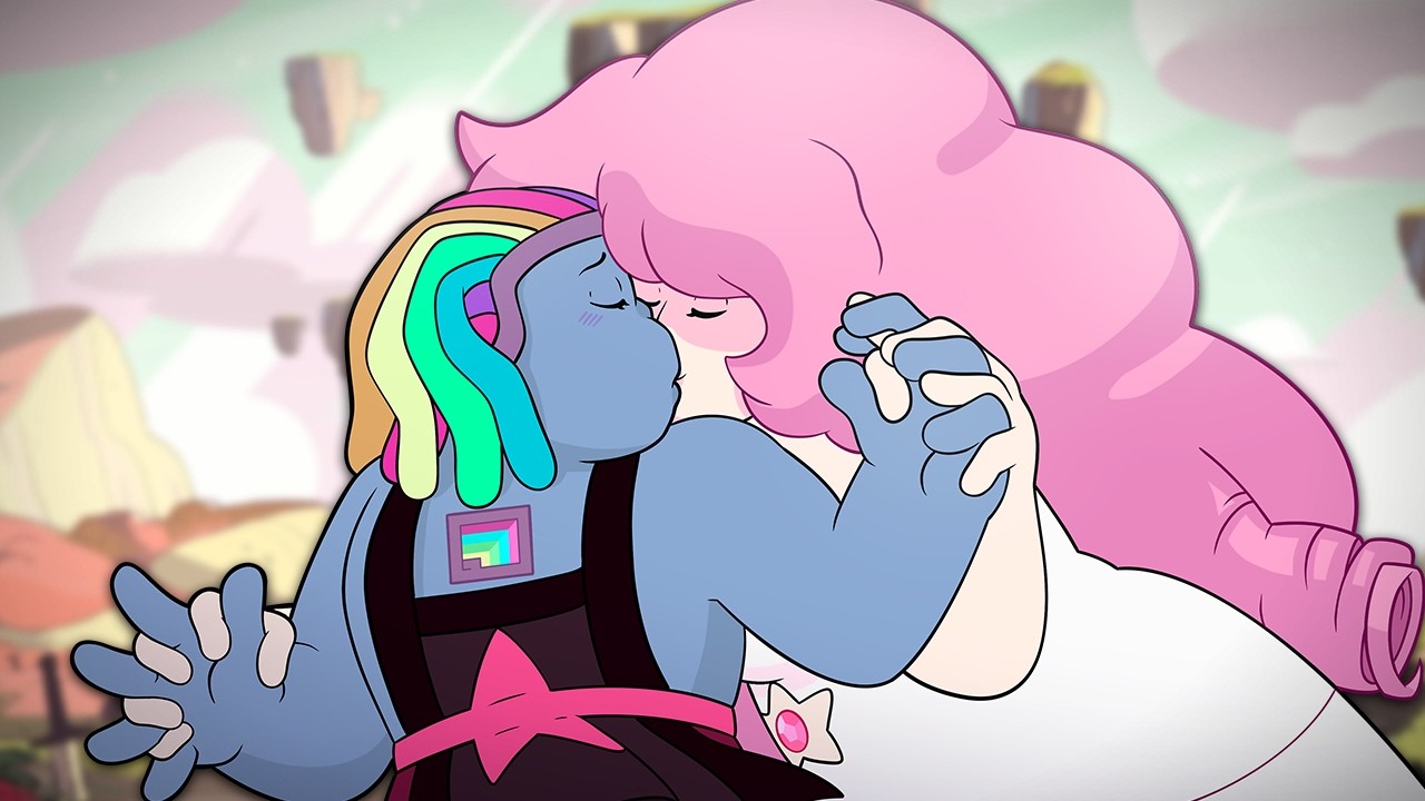 Rose and Bismuth Kissed in Steven Universe...