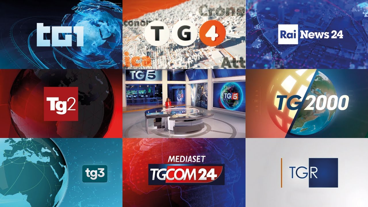 Italian TV News Intros 2022 / Openings Compilation (HD)