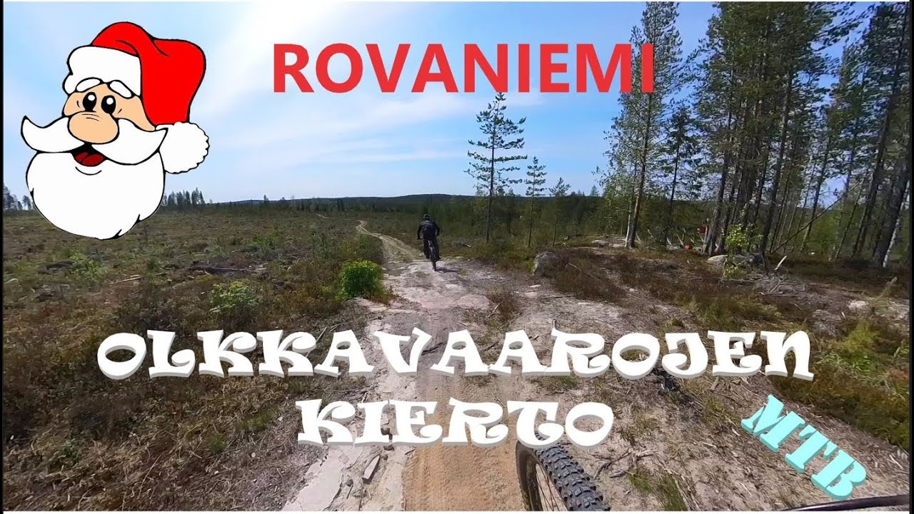 Maastopyöräilyä Rovaniemellä. Olkkavaarojen kierto.