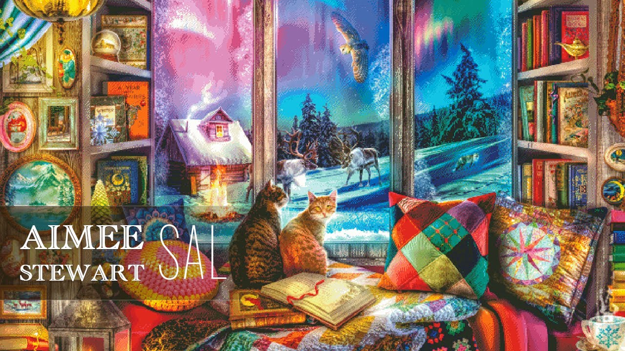 LIVE Stitch With Me #226  - The Winter Reading Nook MC