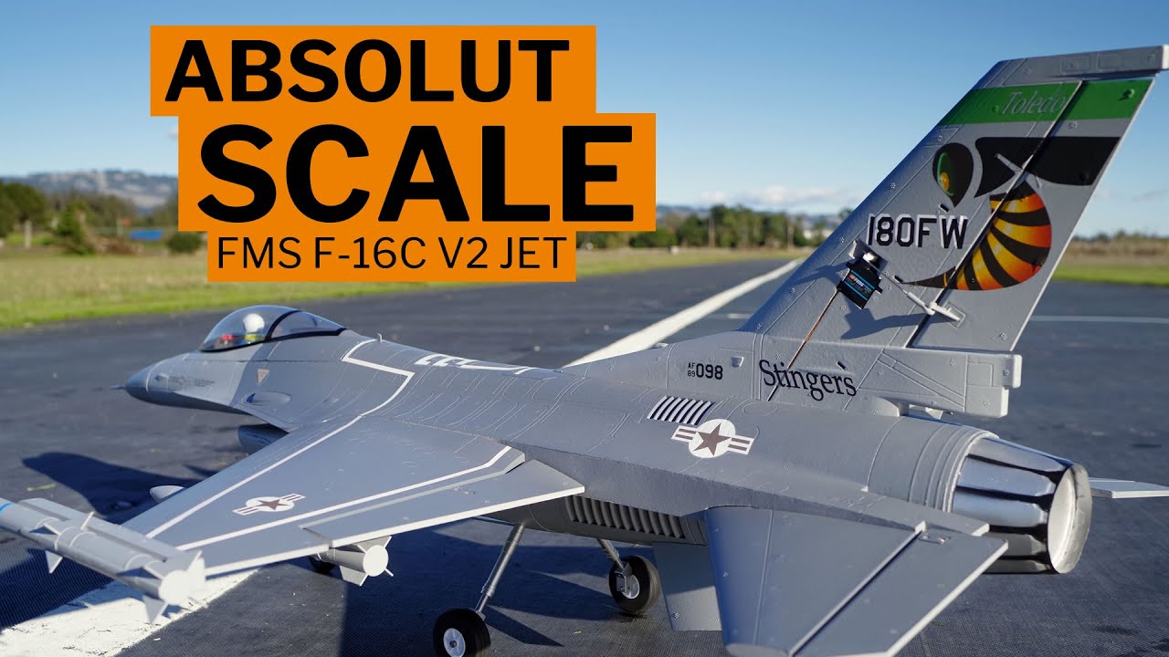 FMS F-16C V2 Jet EDF 70 PNP | Absolut Scale