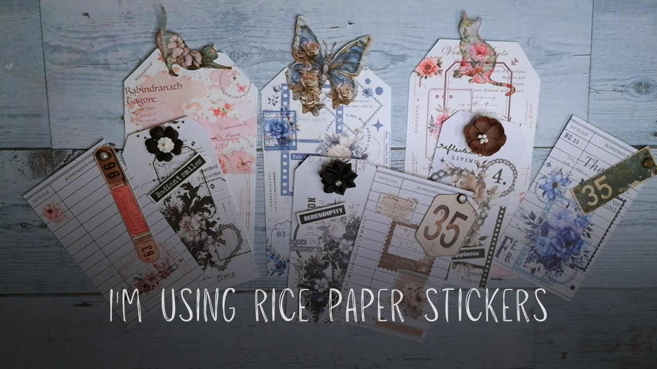 Junk Journal With Me Ephemera Tags & Cards- creative journaling, art journaling, scrapbooking