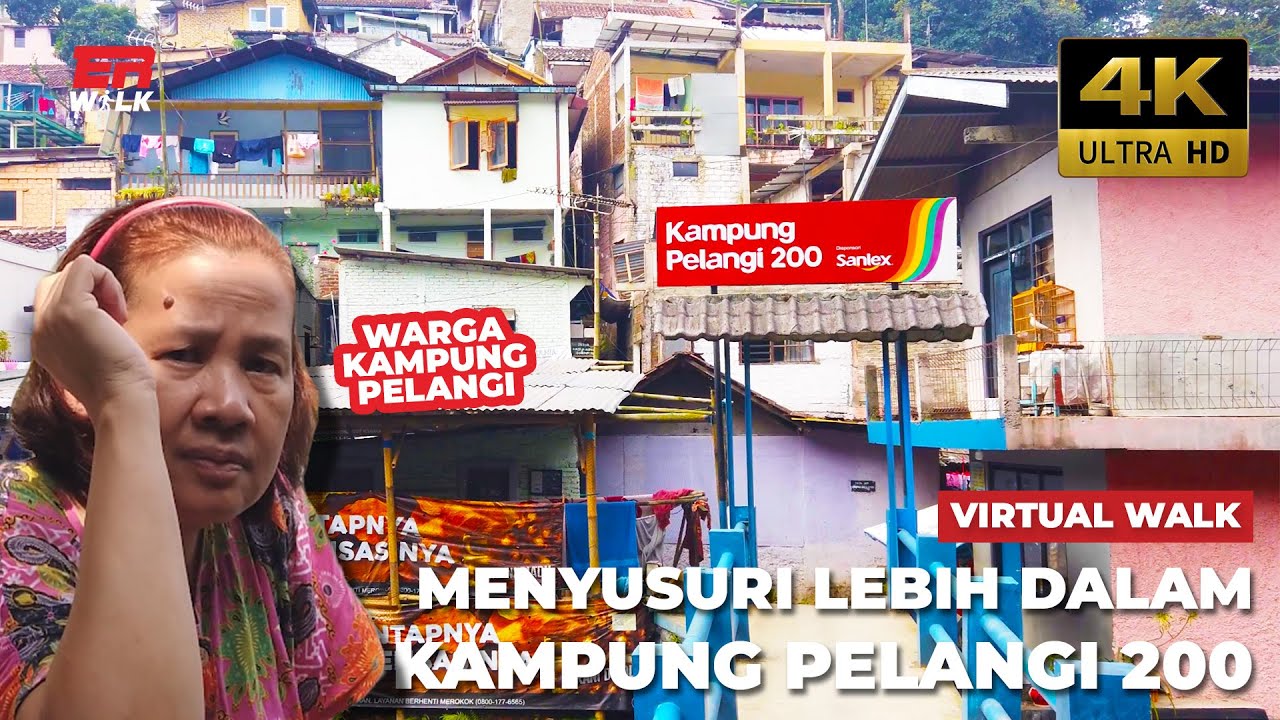 [4K] Menyusuri lebih dalam KAMPUNG PELANGI 200, Bandung Kampung yang kian memudar | 