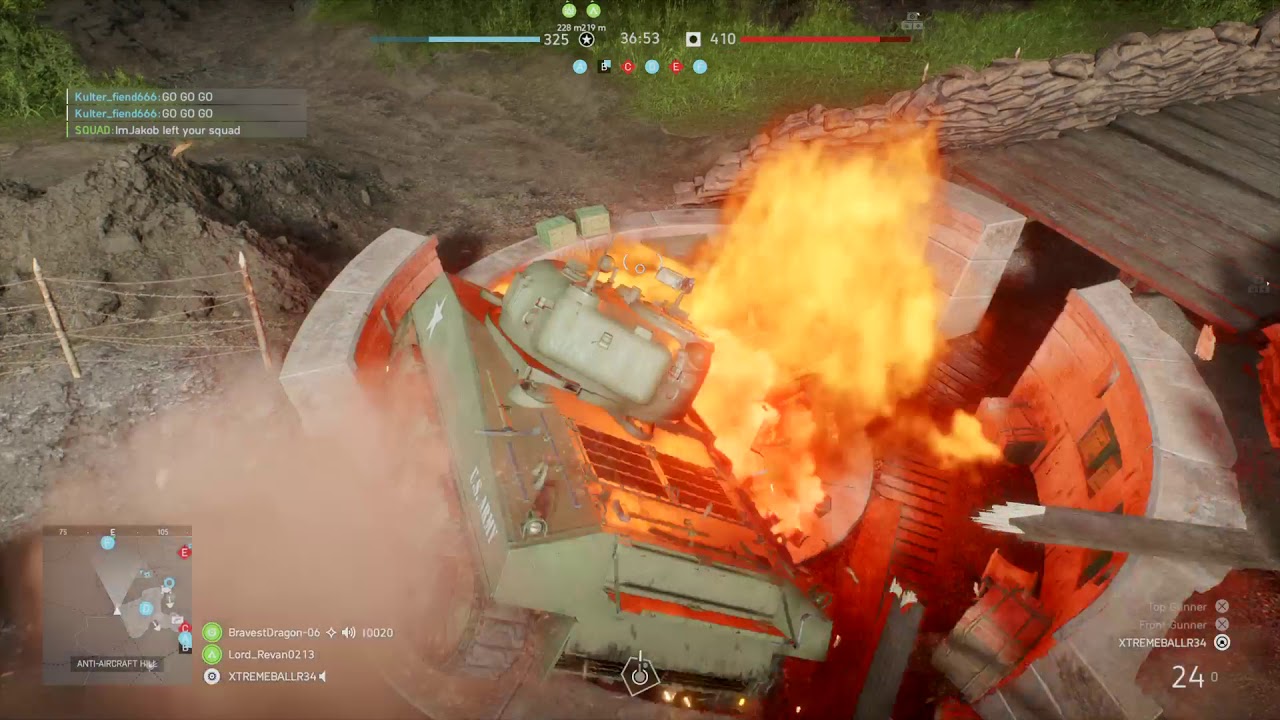 BFV amazing shot to take out plane!