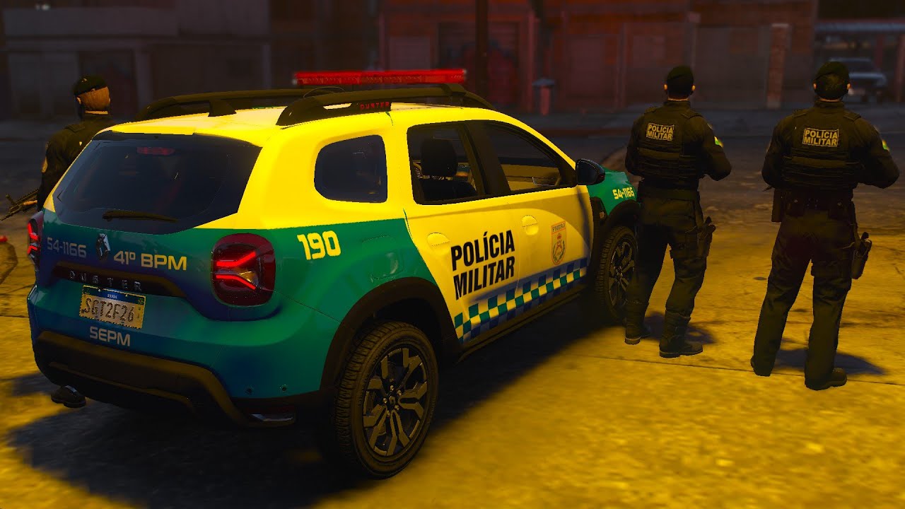 ABORDAGEM NOTURNA: SÓ TRETA! RÁDIO PATRULHA PMERJ | GTA 5 POLICIAL