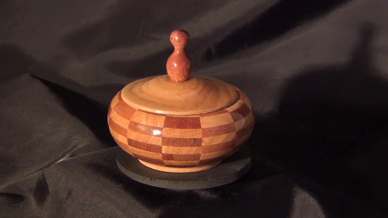 Woodturning Oak Sapele Jewelry Box