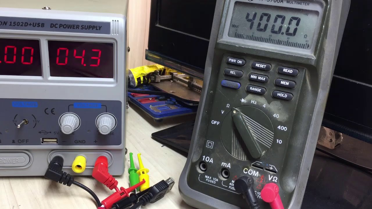 Uso de la fuente de alimentación para diagnostico de encendidos, consumos y cortos en celulares