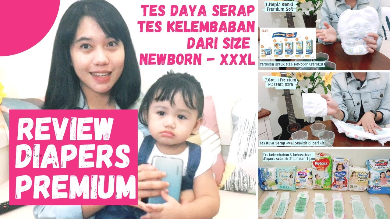 REVIEW DIAPERS PREMIUM NEWBORN || NEPIA GENKI PAMPERS MERRIES HUGGIES MAMY POKO SWEETY GOO.N