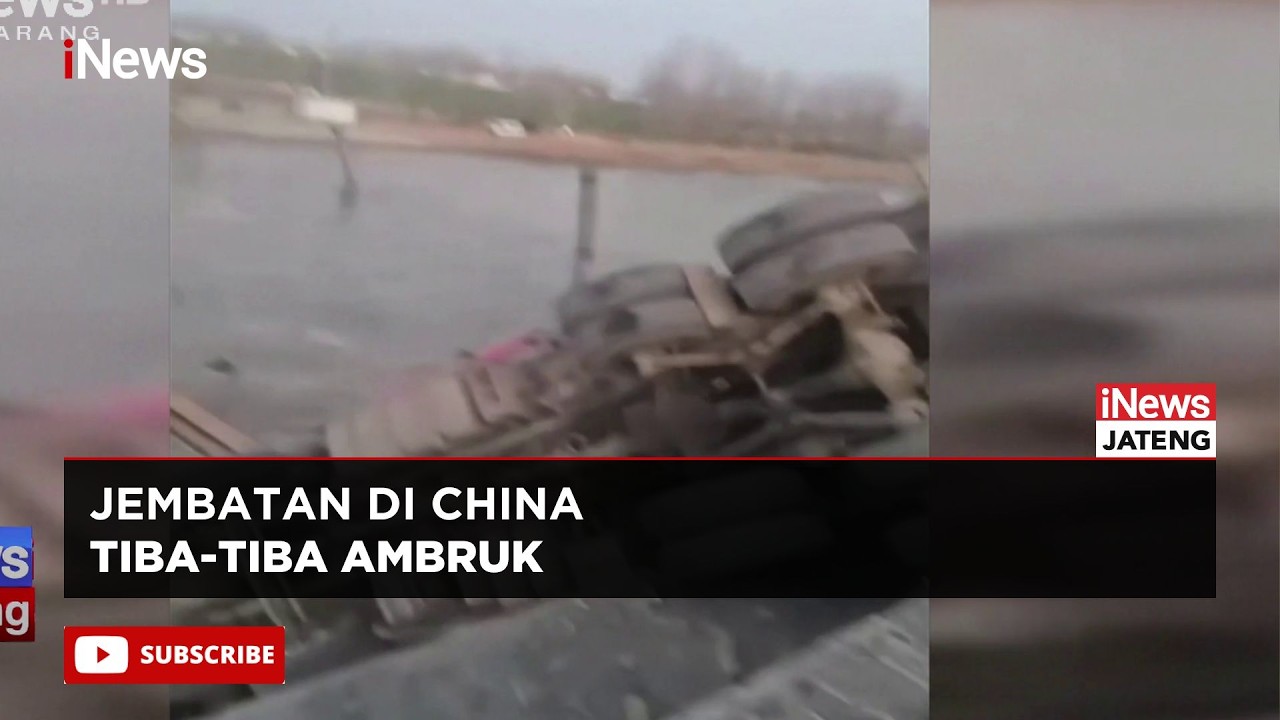 Detik-Detik Jembatan di China Ambruk, 5 Orang Tewas!