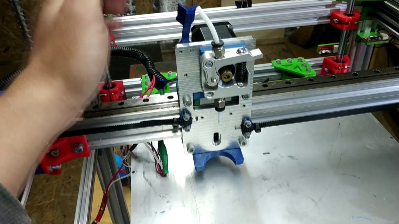 D-Bot Core-XY 3D - принтер перезапуск.. #D-Bot Core-XY 3D Printer restart..