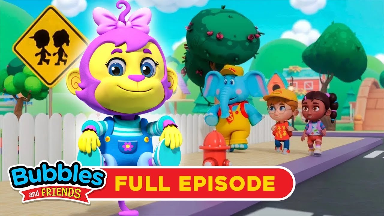 🚦 Street Safety Song for Kids 👟 Learn How to Walk to School Safely with #BubblesAndFriends!