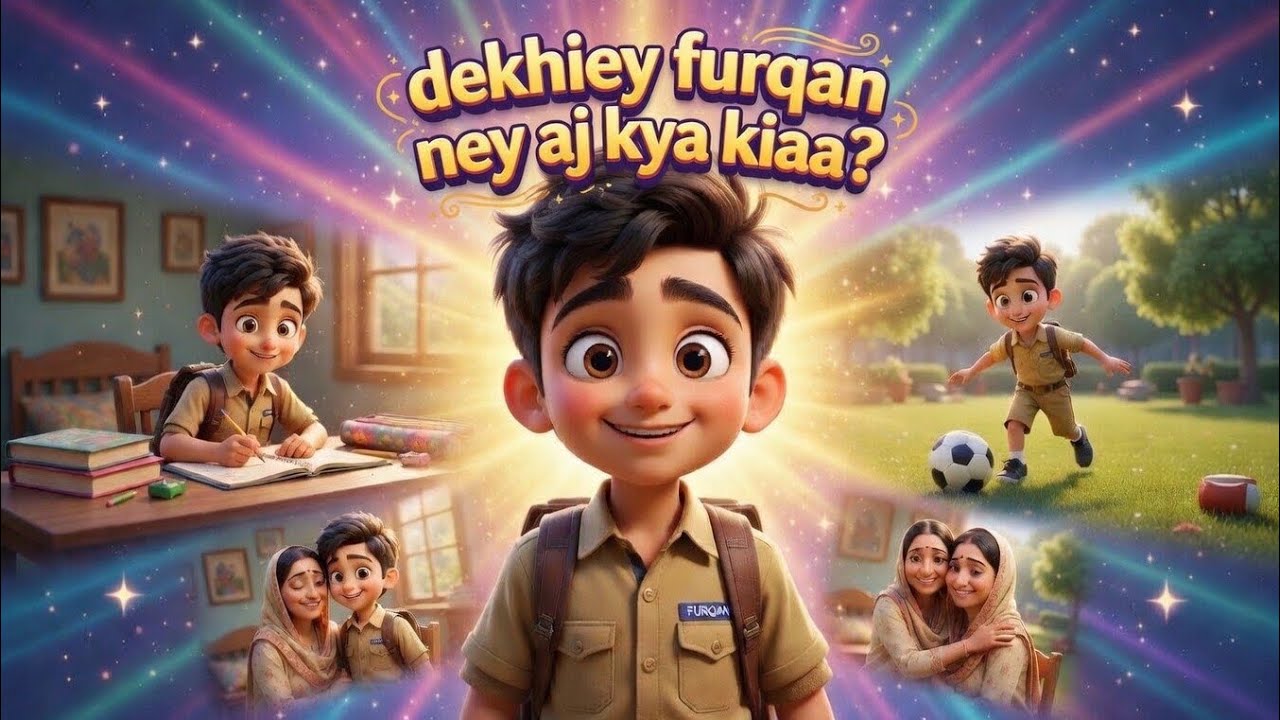 Furqan Ka Aik Din | School, Park aur Ghar Ki Pyari Story | 3D Animation