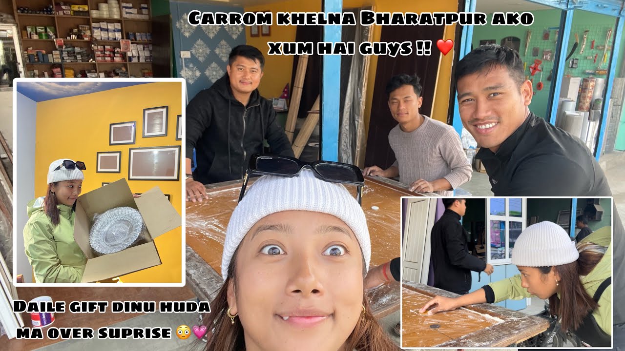 Hetauda bata farkida emotional😭|Carrom khelna Bharatpur ayem😳|Dai le surprise gift dinu bhayo🥹❤️