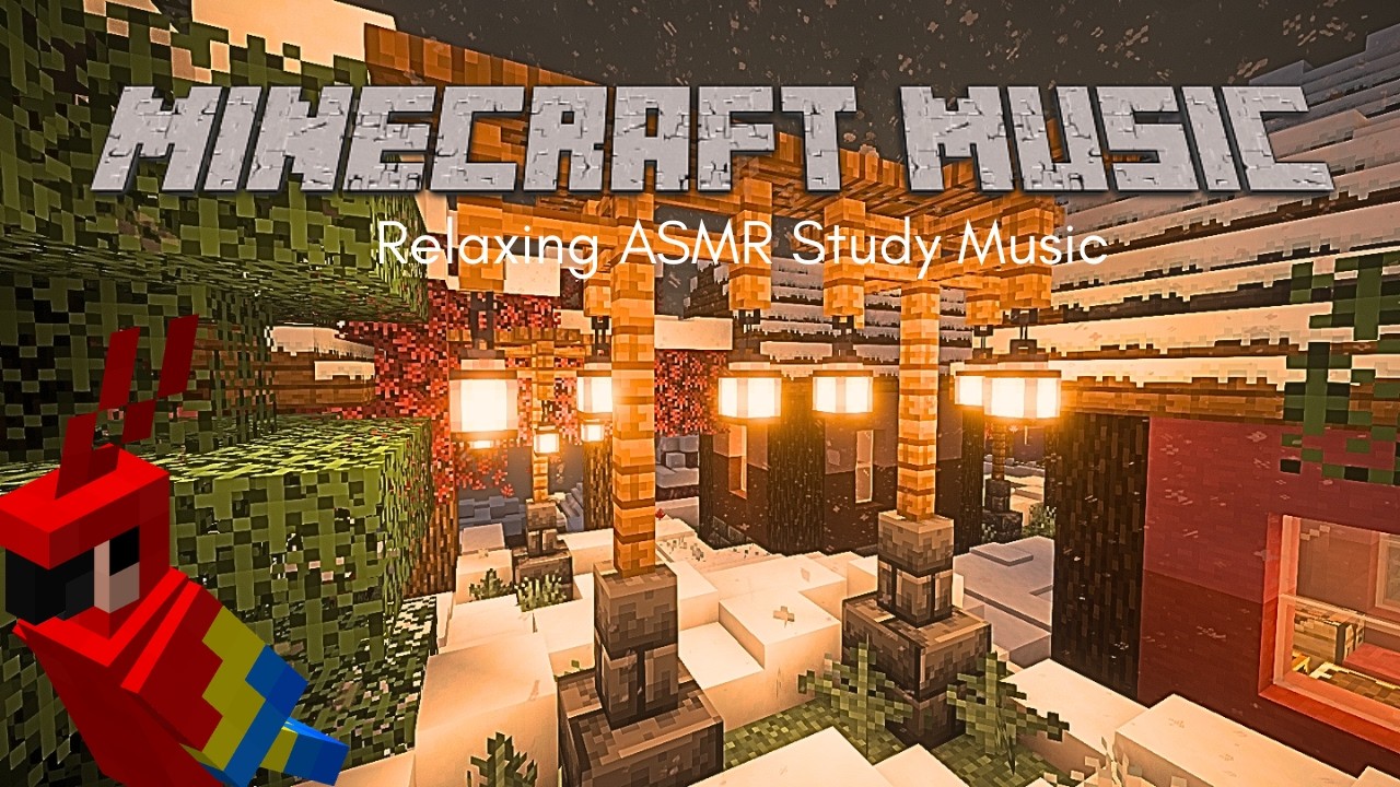 C418 Minecraft Music🎧ㅣ Slowed + Reverb + Sleep/Rain/Study ASMR 🌧️