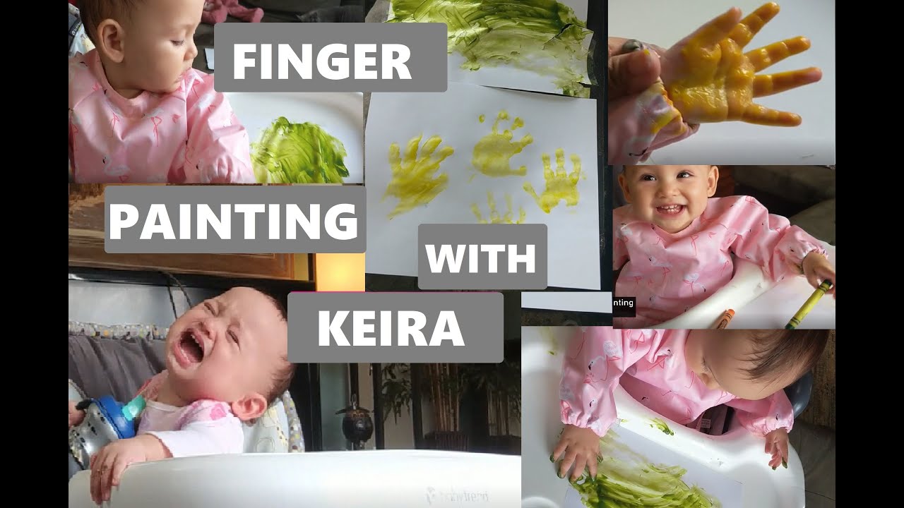 FINGER PAINTING WITH A 10-MONTH OLD BABY | TheCrosierCrew