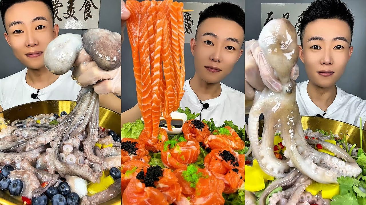 🦐🦪 ASMR Seafood Mukbang | Eating Raw Spicy Shellfish Feast | Ultimate Fresh Seafood Platter