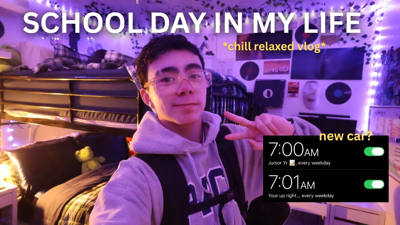 SCHOOL DAY IN MY LIFE *chill and relaxed edition* | quizes, Jr year, journaling