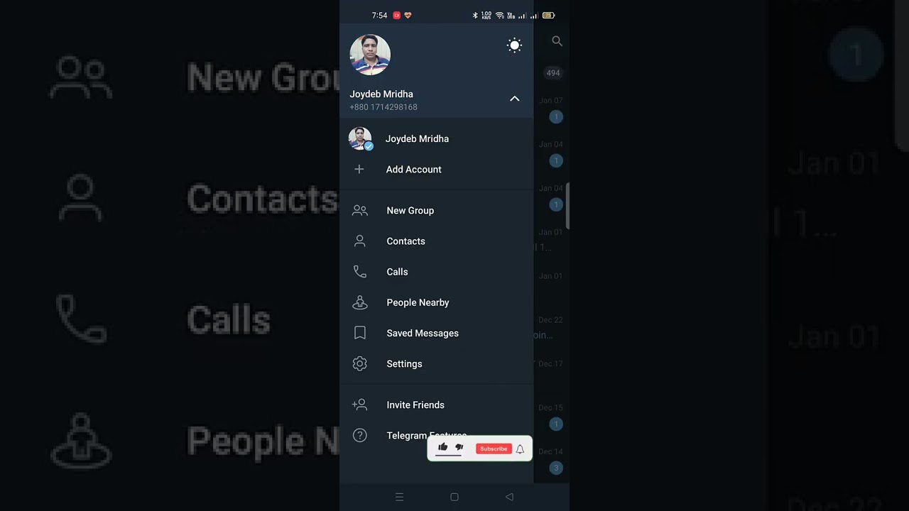 How to enable dark mode in Telegram. Dark mode on Telegram.