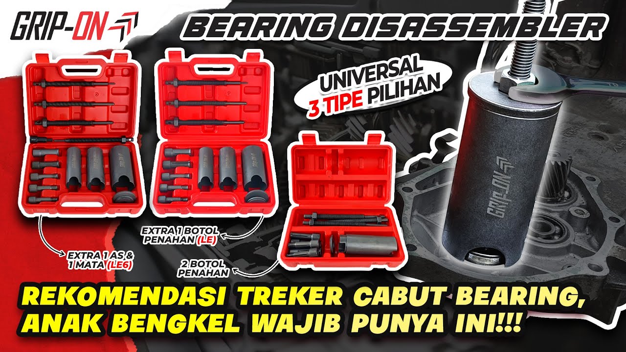 TRIK LEPAS BEARING TANAM/BEARING DALAM❗ TREKER CABUT BEARING GRIP ON BEARING PULLER DIASSEMBLER