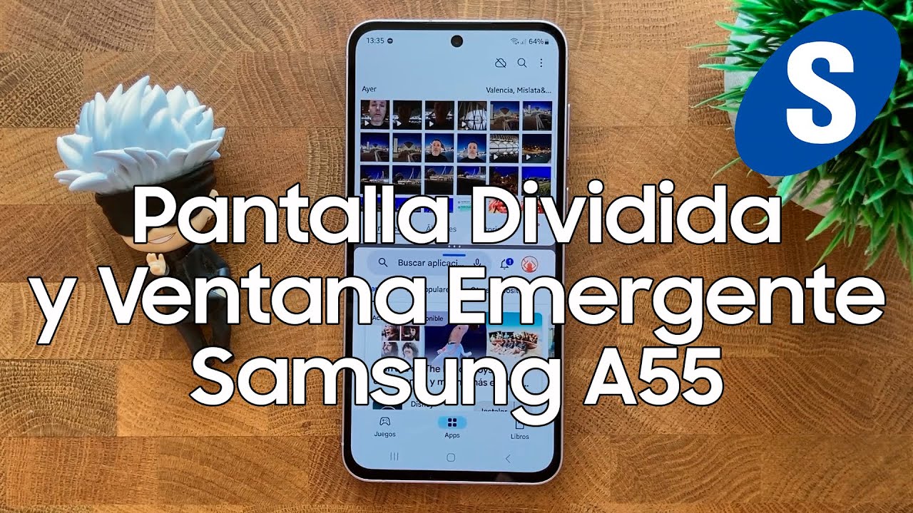 Como Abrir 2 Aplicaciones en Pantalla Dividida en un Samsung A55 - Samsungizate