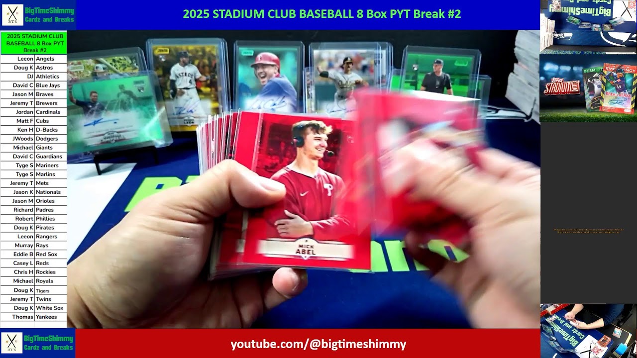 2025 STADIUM CLUB BASEBALL 8 Box PYT Break #2