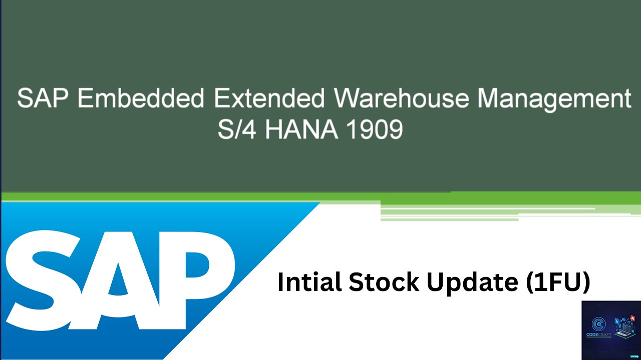 SAP EWM Initial Stock Upload (1FU) | Process + System Demo | CodeCraft (6)