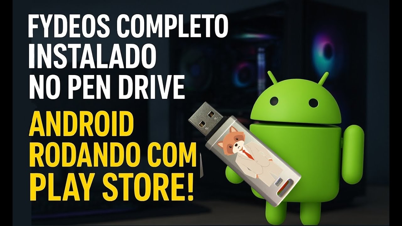 Sistema Android para PC FydeOS 19 e 21 direto no Pen Drive Atualizado - Sem modo live