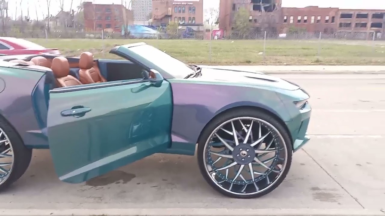CJ on 32s Camaro Raffle giveaway in Detroit