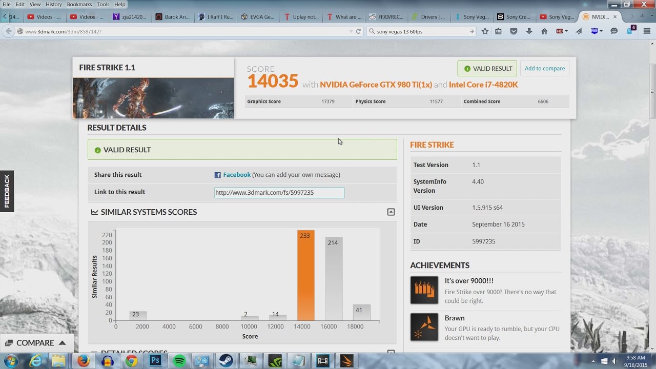 3DMark FireStrike *Updated* EVGA 980ti SC ACX2 0