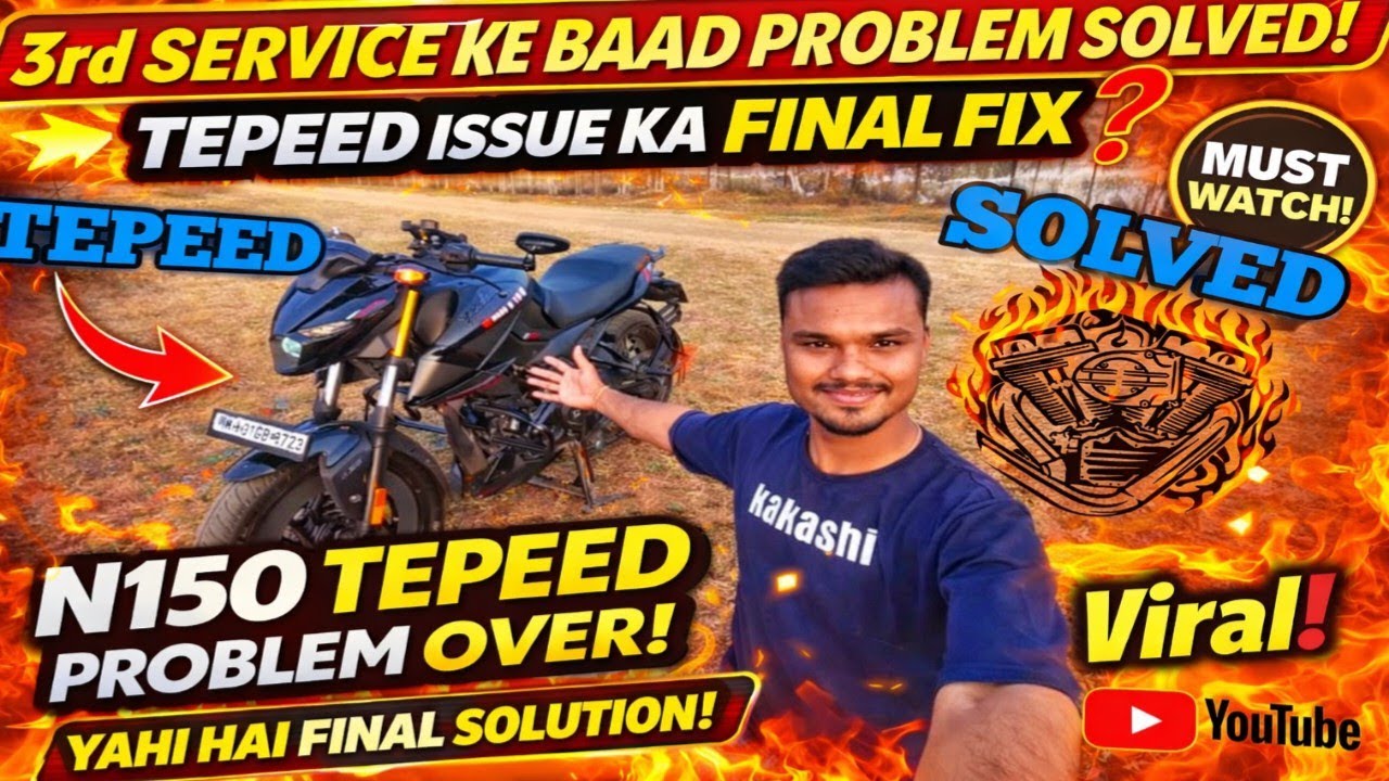 3rd Service Ke Baad Problem Solved 💥 Pulsar N 150 Ka TEPEED Issue Ka Final Fix❓