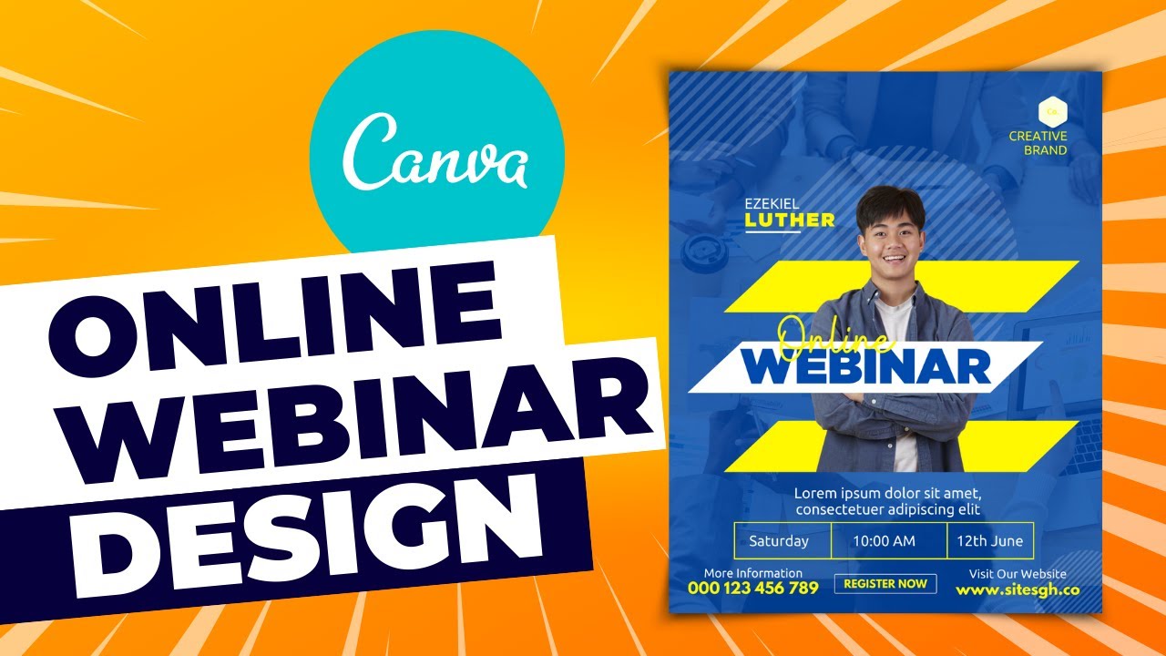Online Webinar Design in Canva | African Geek