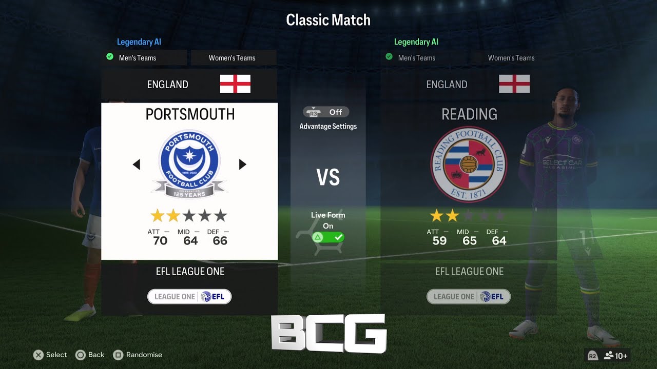 EA Sports FC 24 English Football League One Ratings & Kits