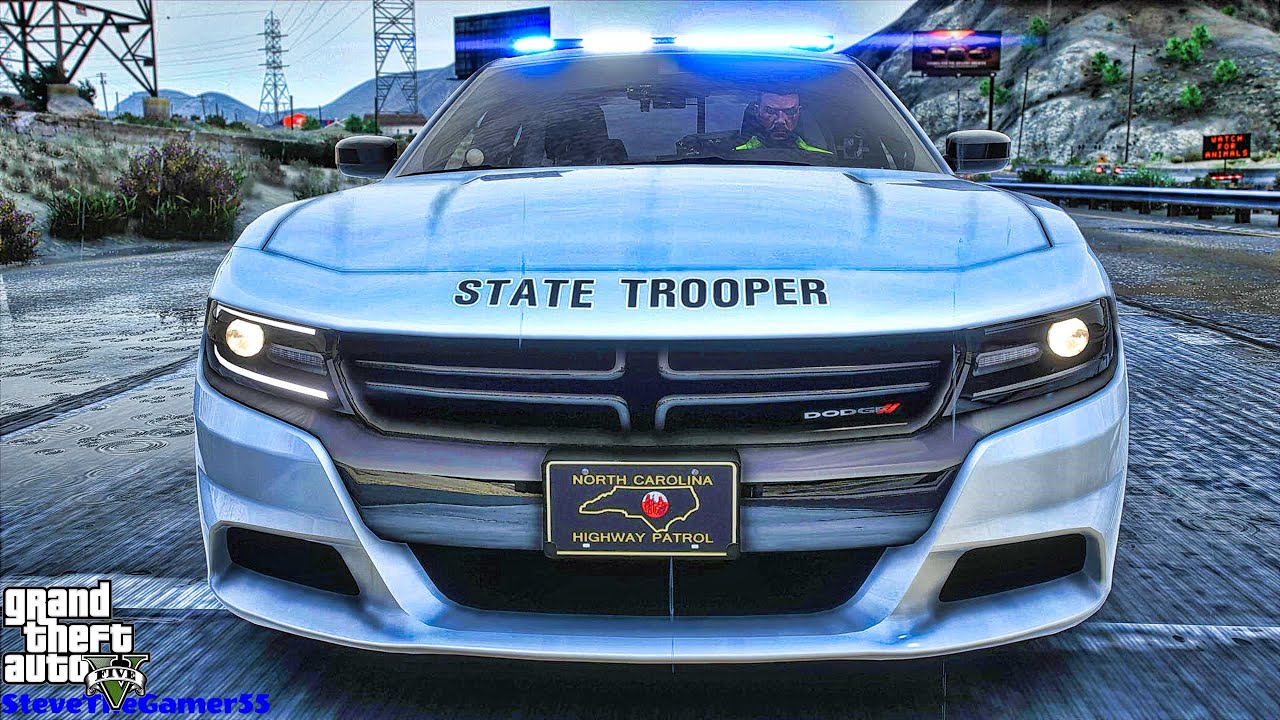 Playing GTA 5 As A POLICE OFFICER Highway Patrol|| GTA 5 Mod| 4K