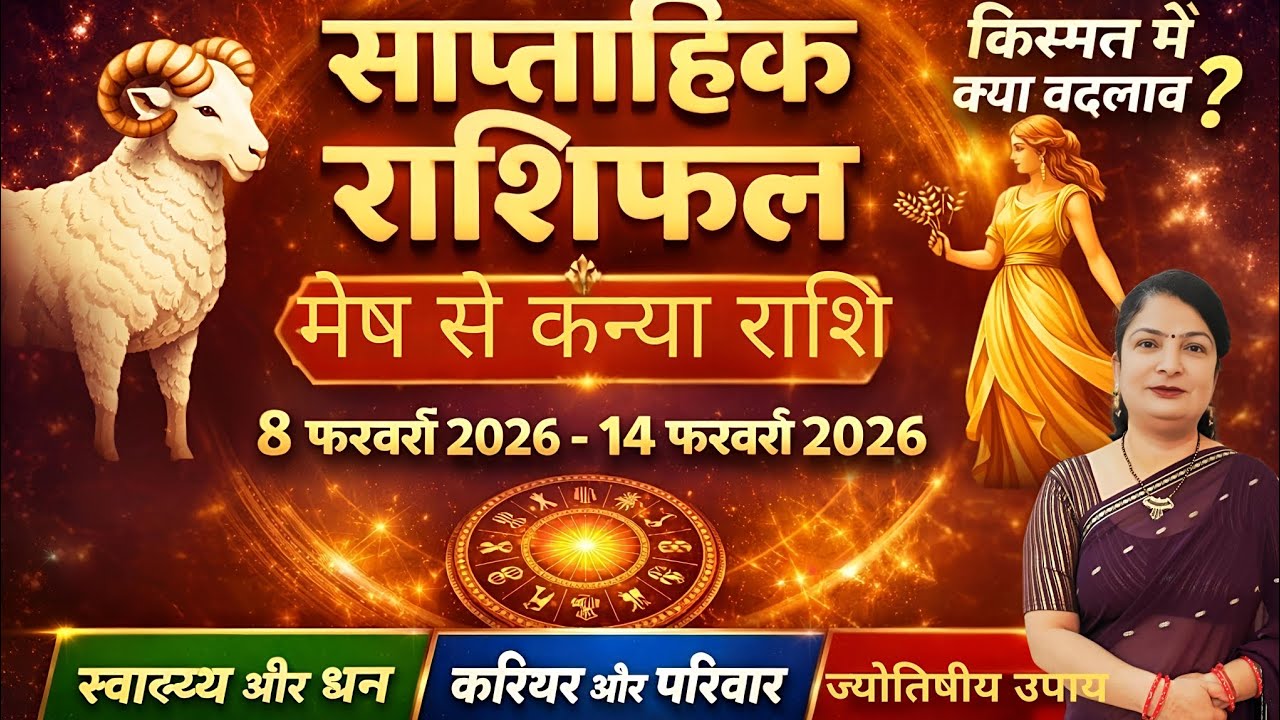 👉 मेष से कन्या | 8-14 फरवरी 2026 |