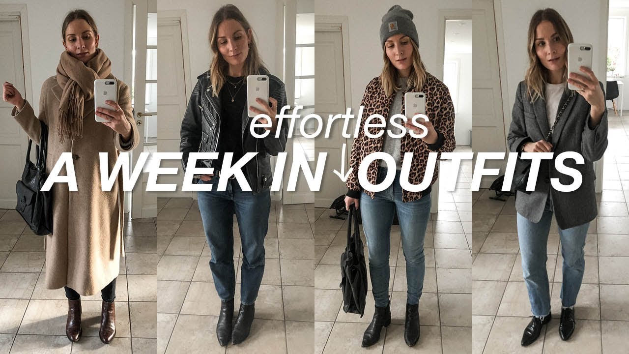 A week in effortless outfits | Winter capsule wardrobe