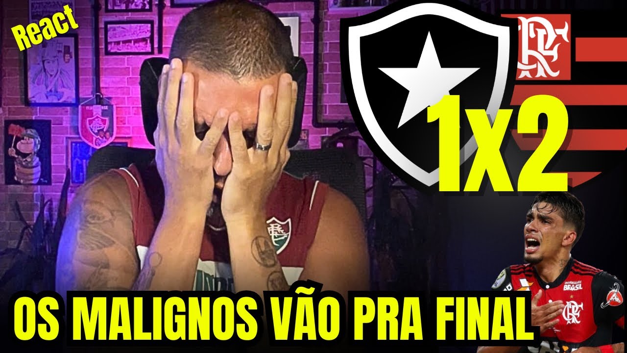 React melhores momentos Botafogo 1x2 Flamengo | Deixaram vivo e agora vão pra final!