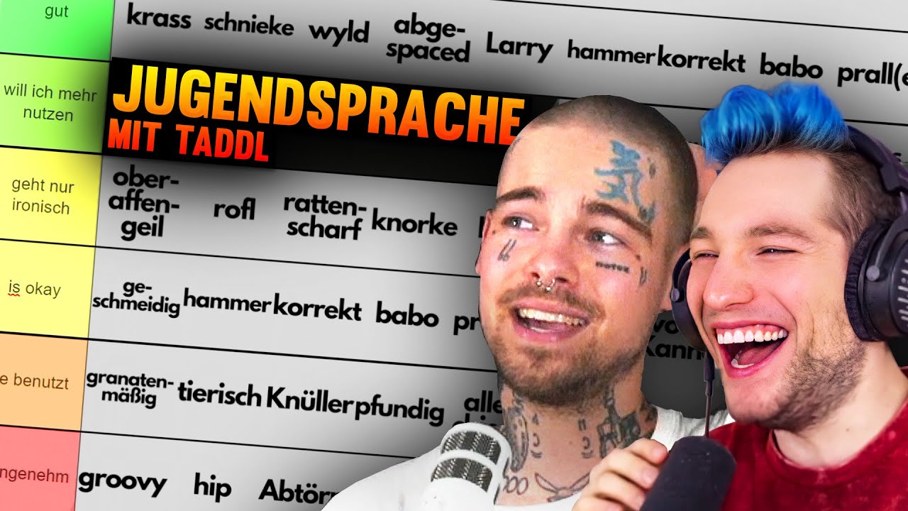 TADDL und REZO bewerten JUGENDSPRACHE | Tierlist Stream Highlight