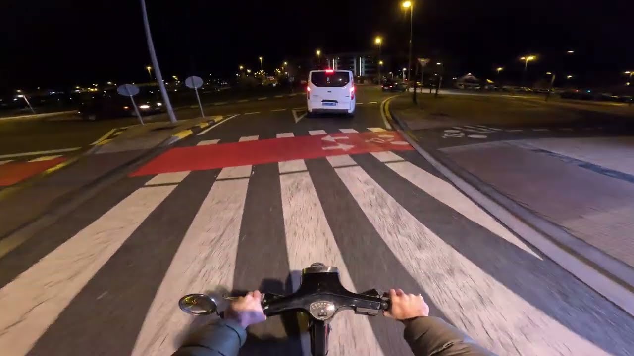 Vespino POV night ride