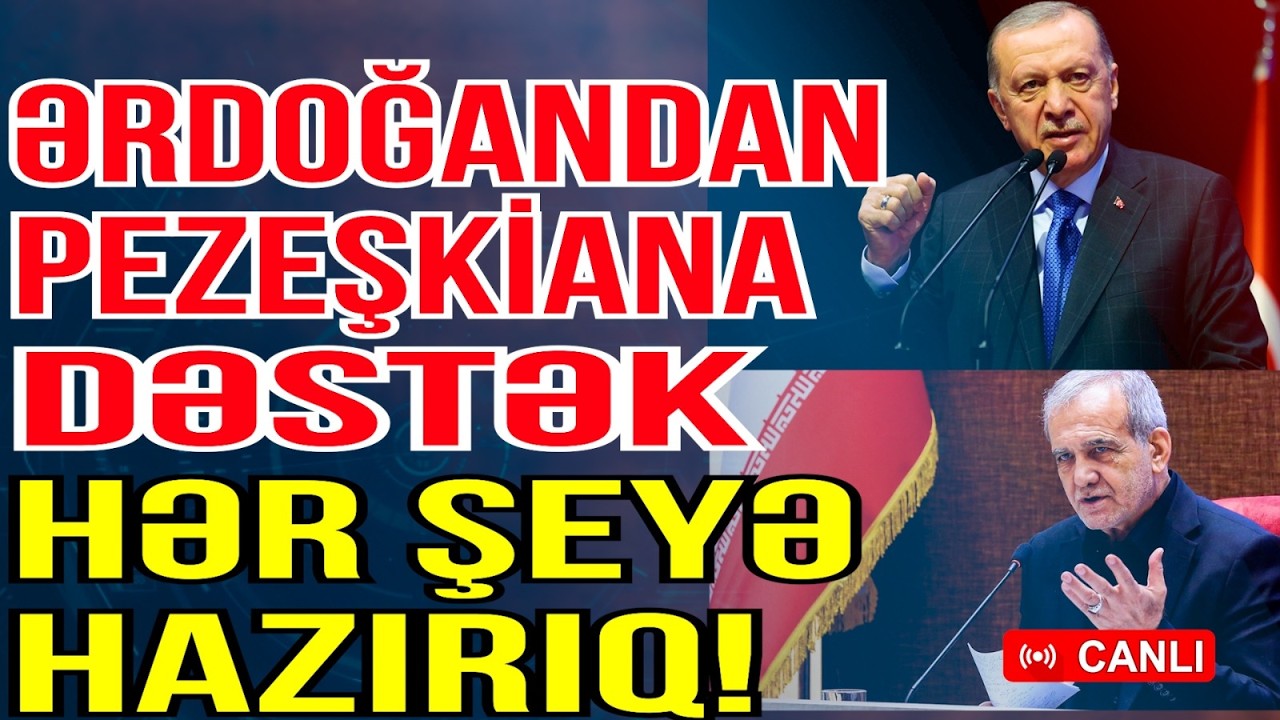 Ərdoğandan Pezeşkiana KRİTİK DƏSTƏK - Hər şeyə hazırıq! - G&uuml;ndəm Masada - Media Turk TV