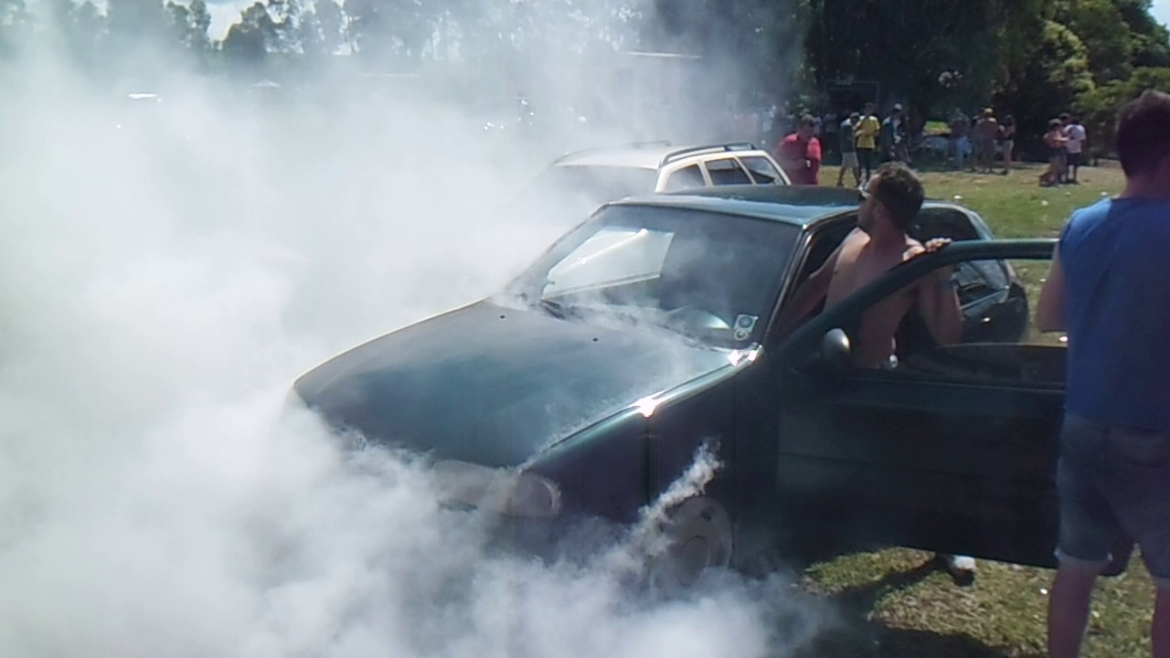 BURNOUT - BORRACH&Atilde;O - RONADA ALTA -RS  - Campeonato I9 Eventos