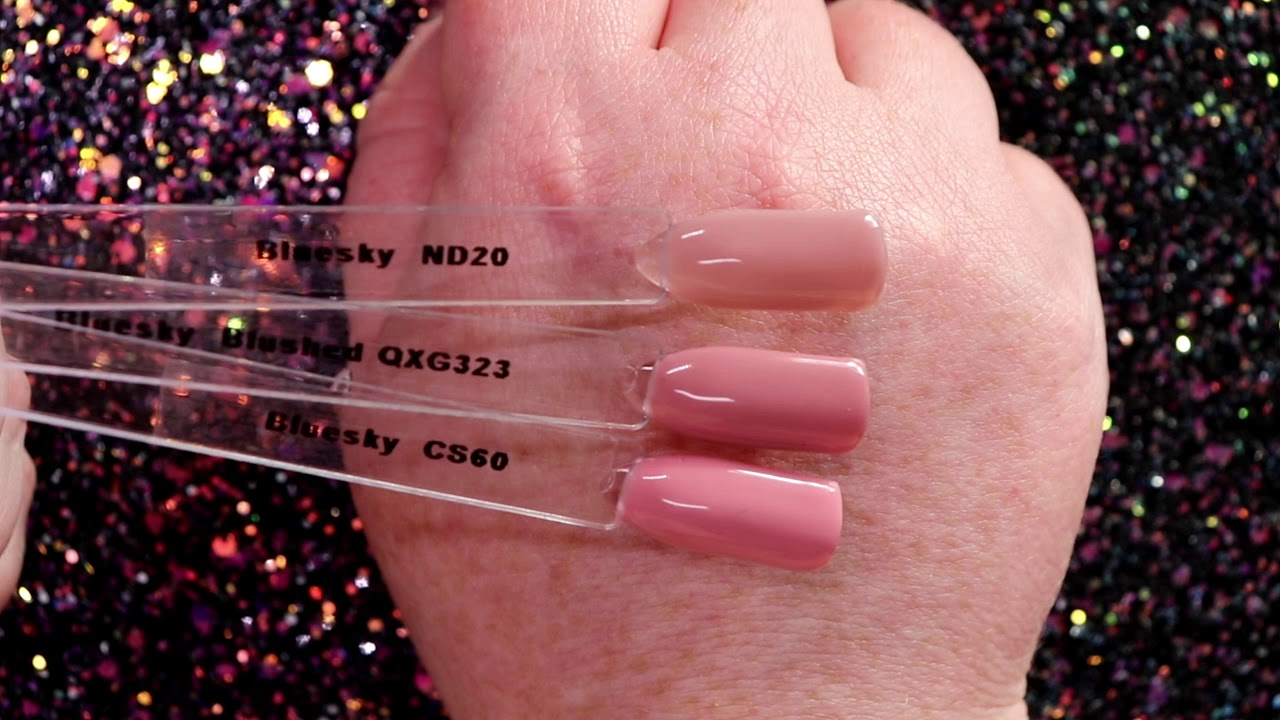 Bluesky Gel Polish nude / Neutral colour swatches