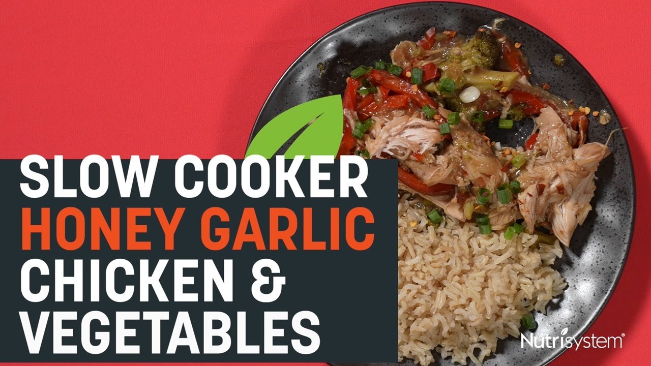 Slow Cooker Honey Garlic Chicken and Vegetables - Nutrisystem Recipe