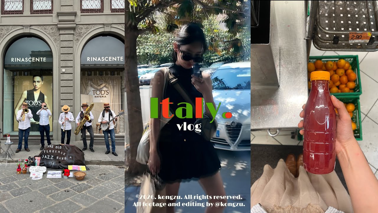 🇮🇹🍝 vlog | 같이 간 사람은 나뿐.. 🧳, 5월 이탈리아 혼자 여행 • 로마 & 피렌체 브이로그 •