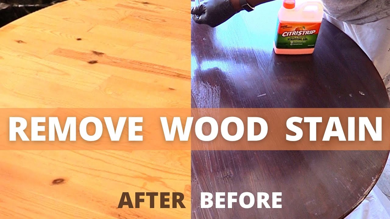 Remove Gel Stain using CITRISTRIP - Beginner - How To Process | DIY Power Couple