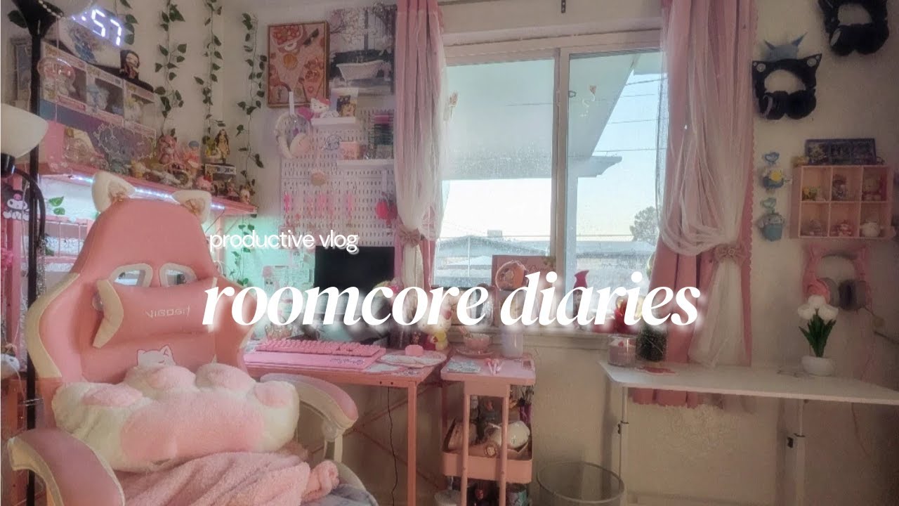 productive vlog: day in my life, room upgrades, building, small haul, room tour, unboxings,🌸