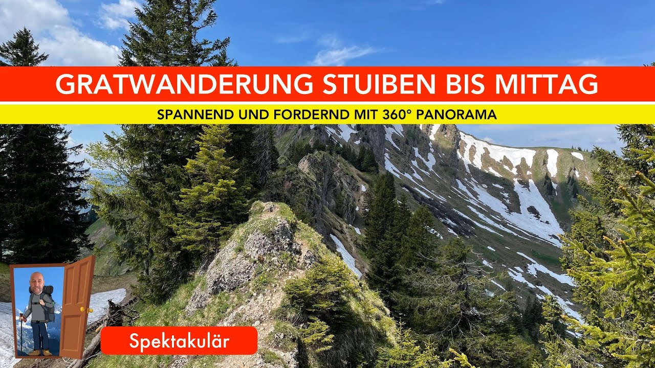 Traumhafte Gratwanderung im Allgäu bei Oberstdorf. Über den Stuiben und Steineberg bis zum Mittag