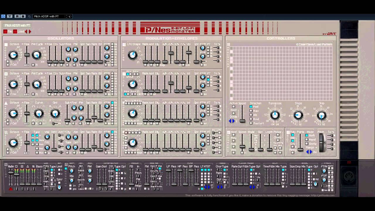 Free VST - P/Nes 8 bit synth - vstplanet.com